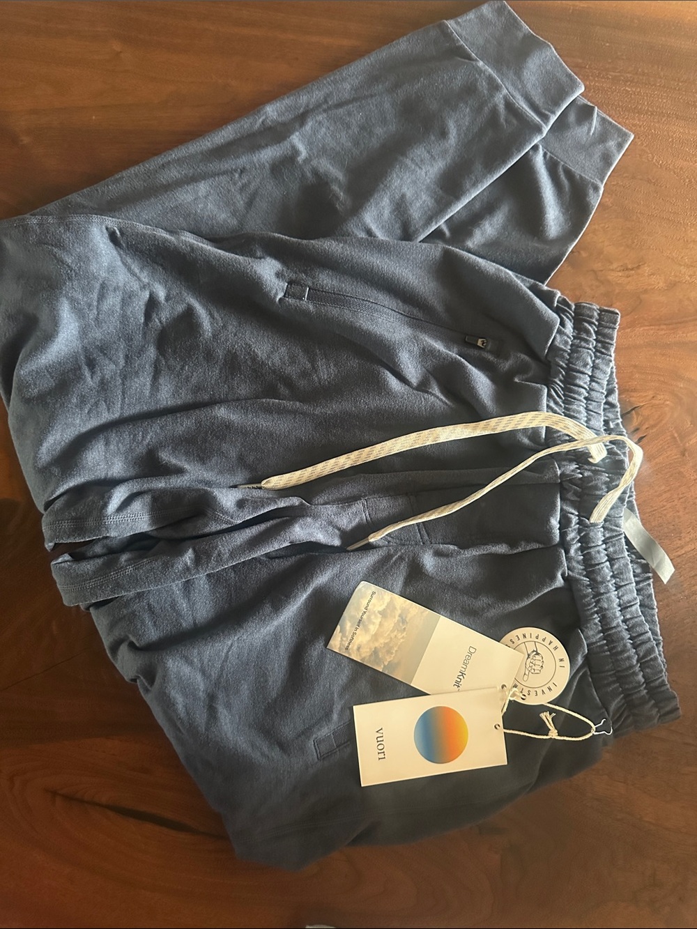 Vuori Indigo Blue Jogger Sweatpants with Drawstring